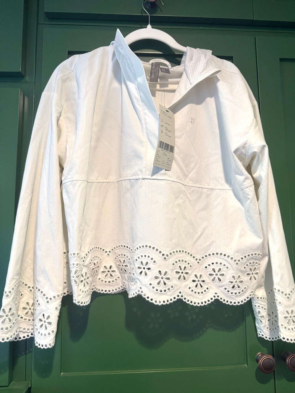 Sweaty Betty Lily White Pullover Hoody